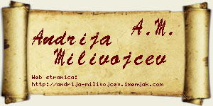 Andrija Milivojčev vizit kartica